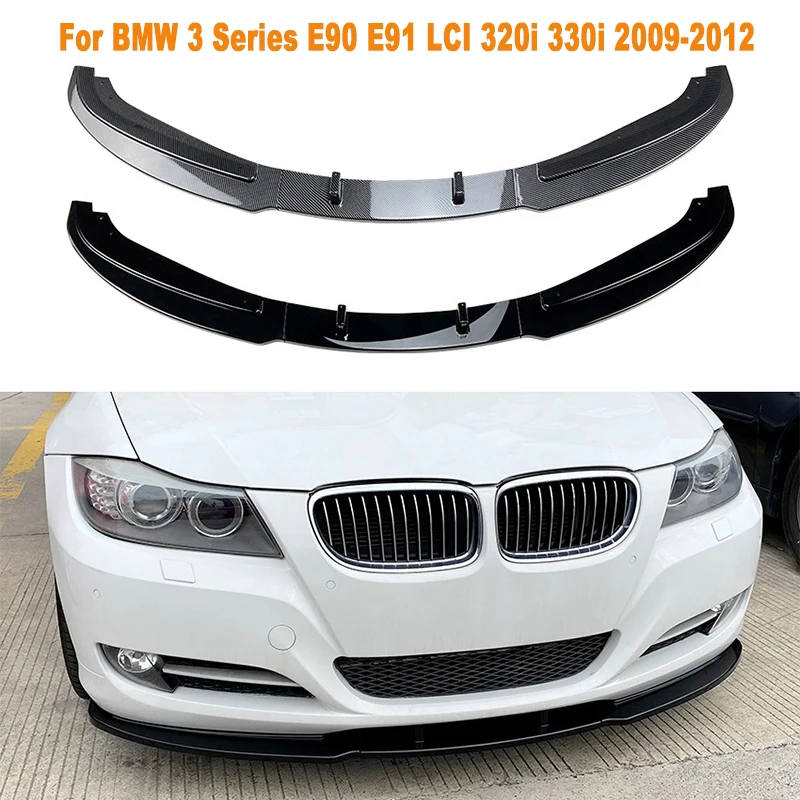 For-BMW-3-Series-E90-E91-LCI-320i-330i-2009-2012-Car-Front-Bumper-Lip ...
