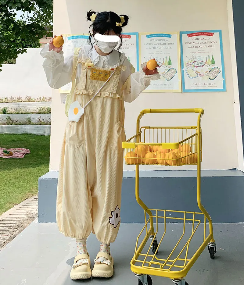 Original Bow Patchwork Girly Sweet Y2K One-Piece Trousers Summer New Fashion Loose Slim Kawaii Suspender Pants Women Jumpsuits