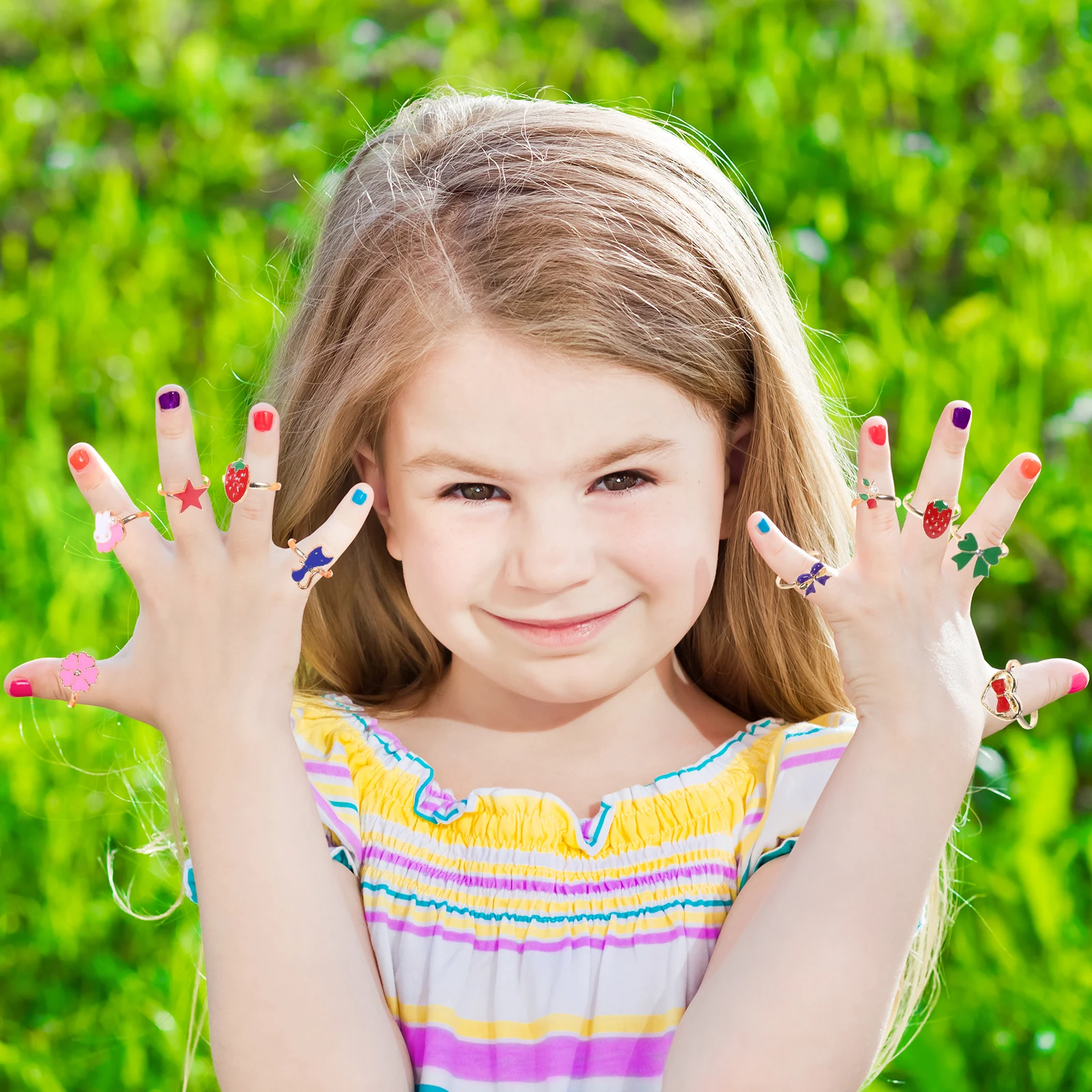 Adjustable Baby Girl Rings 12/36 Pcs