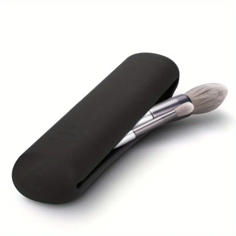 Travel Makeup Brush Holder,Silicon Trendy And Portable Cosmetic Face Brushes thumbnail 2