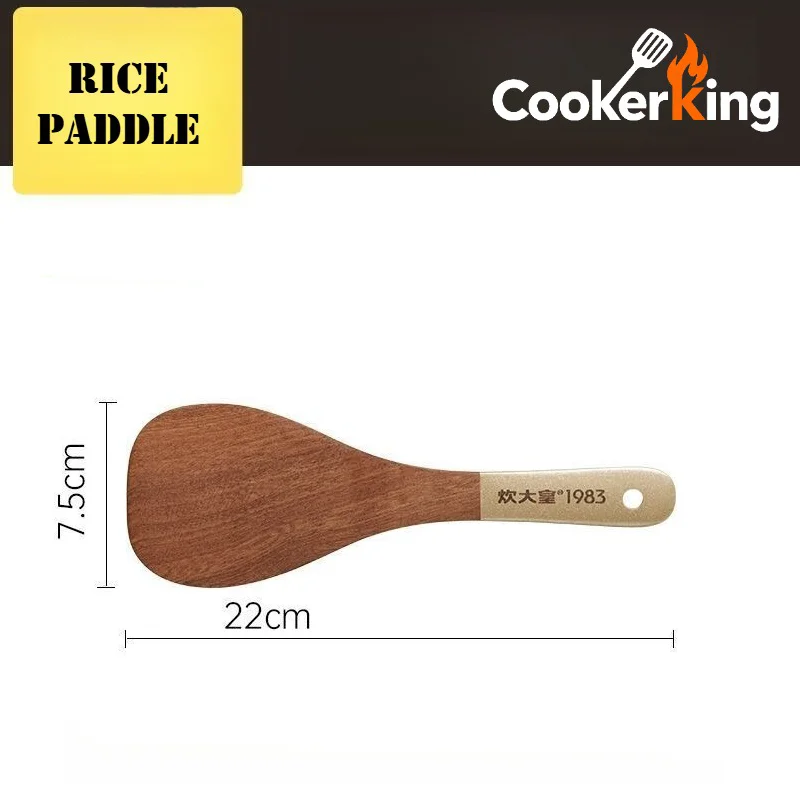 COOKER KING 4-IN-1 Cooking Tool Set Ebony Spatula and Spoon for Kitchen Use Kitchenware Exquisite Kitchen Gift To Family