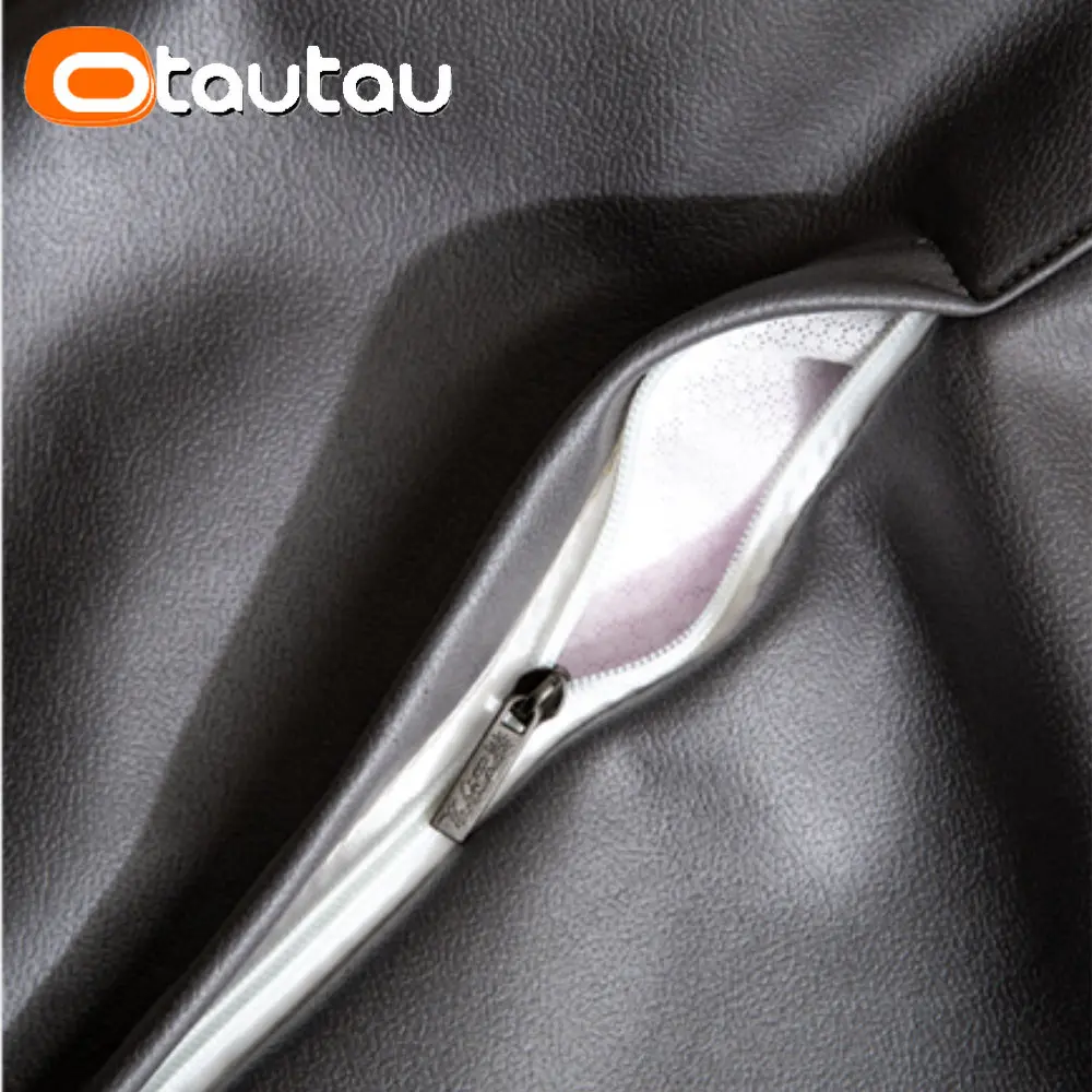 OTAUTAU 인조 가죽 배 빈 백 푸프 커버, 필러 없음, 편안한 빈백 소파 퍼프 백, 바닥 좌석 체이스 라운지 의자 DD004, 3 피트, 4 피트