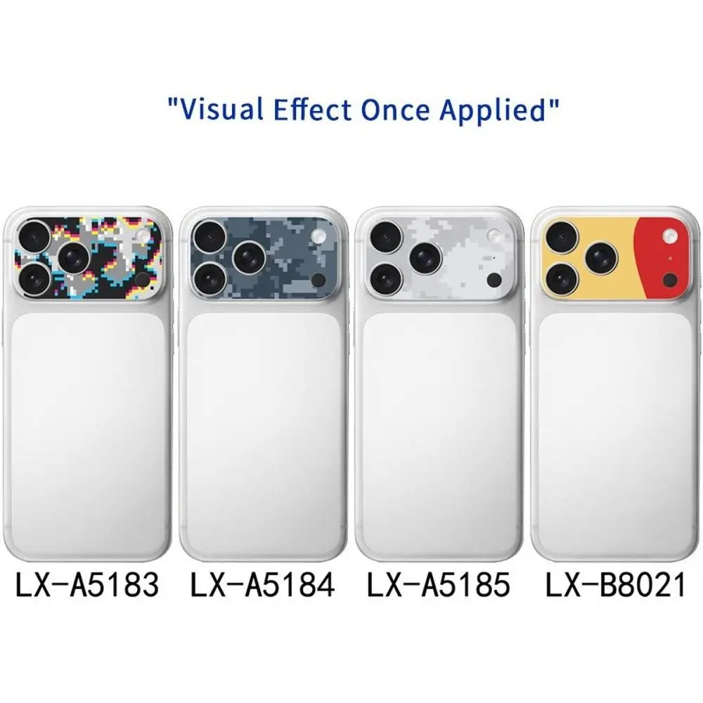 2PCS Full Cover Lens Protector Anti Scratch Matte Frosted Lens Color Skin Sticker for iPhone 17 Pro Max 17Pro