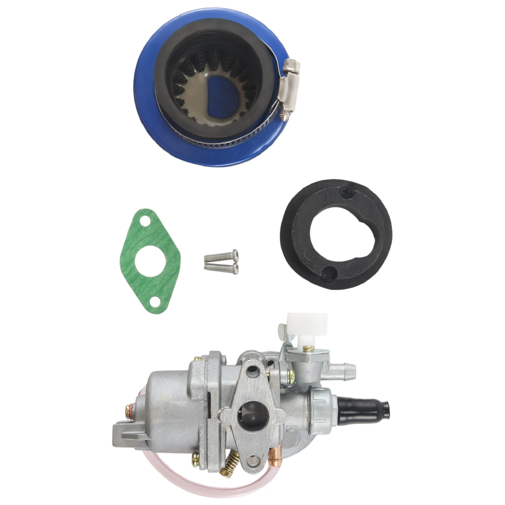 

Carburetor Carb Carby + Blue Air Filter + Stack For 2 Stroke 47Cc 49Cc Engine Parts Mini Moto Kids Atv Quad Dirt Pocket