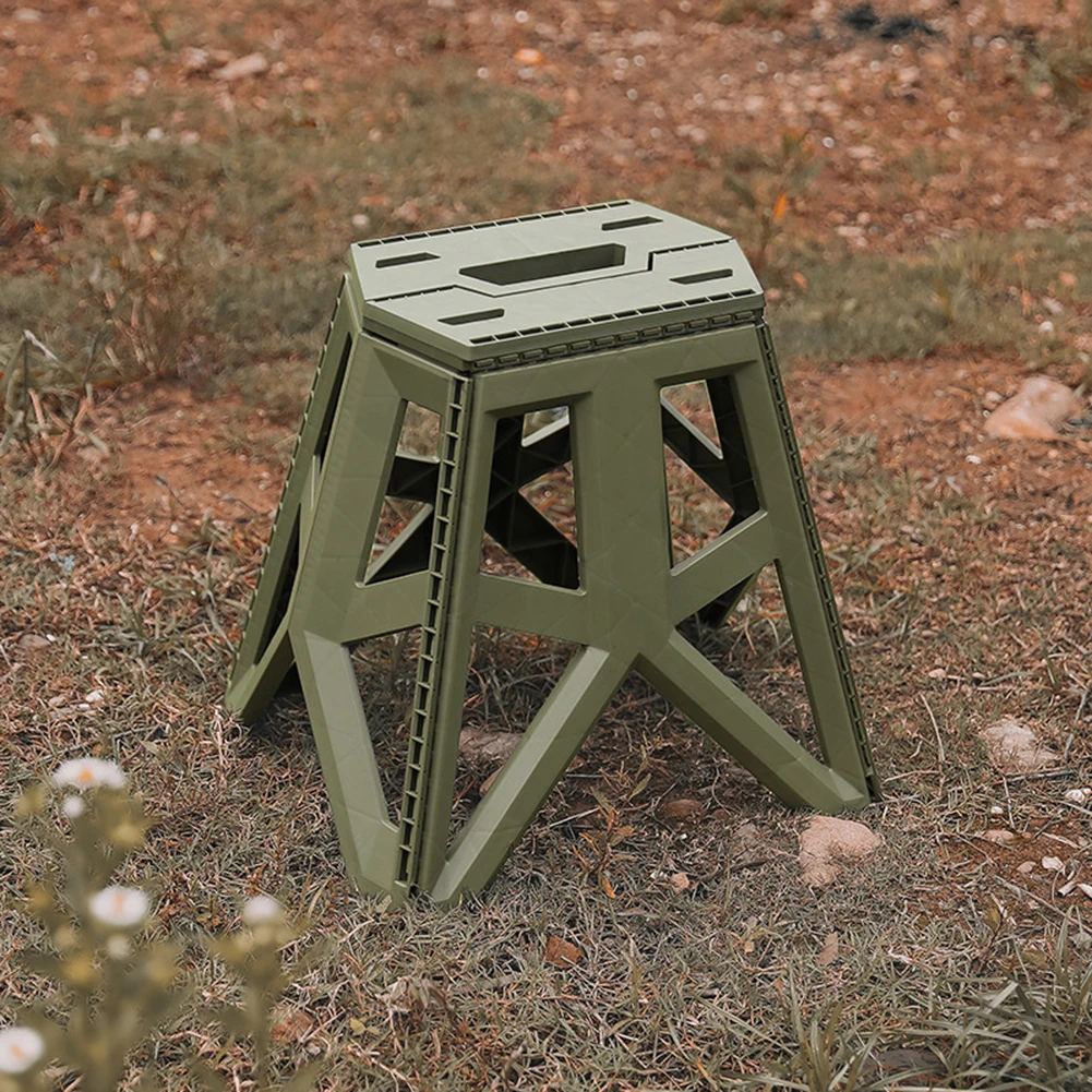 Outdoor Portable Folding Stool High Load-bearing Handle Design Fishing Stool Square Maza