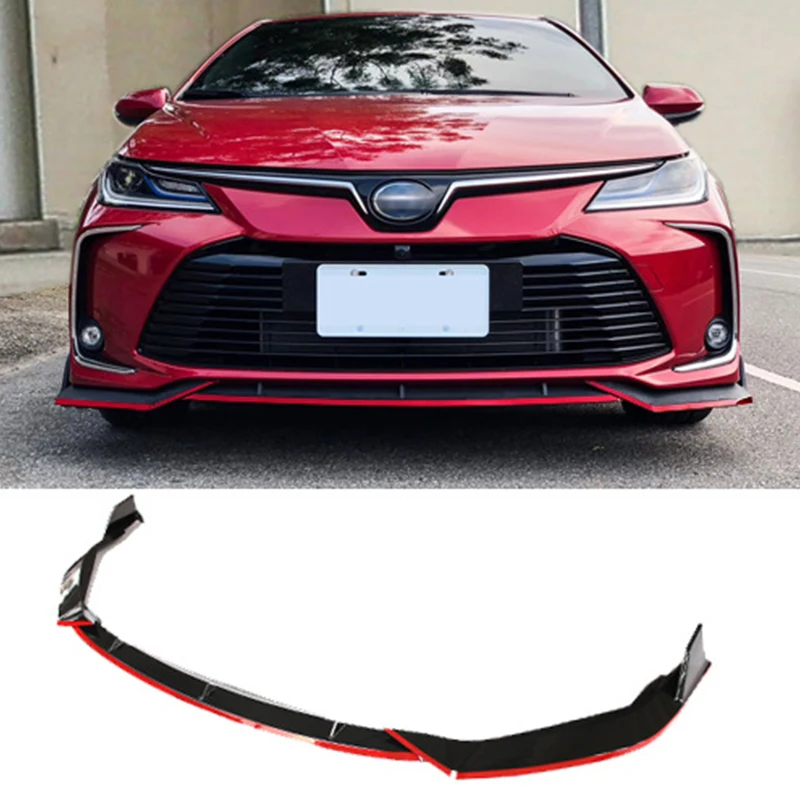 

Car Front Bumper Lip For New Corolla 2019+ Front Shovel Spoiler Splitter Diffuser Protector Car Body Accessories