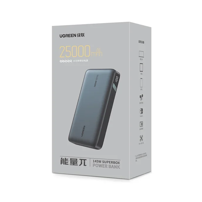 UGREEN 145W Power Bank 25000mAh Portable Charger USB C 3