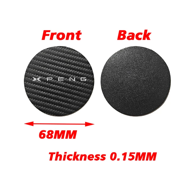 68 MM Car Water Coaster Pads Cup Mats For Xpeng Xiaopeng P7 P7i X9 G3 G3i G6 G9 P5 X2 N5 F30 H93 Beta 2019 2020 2021 2023 2024+ 2