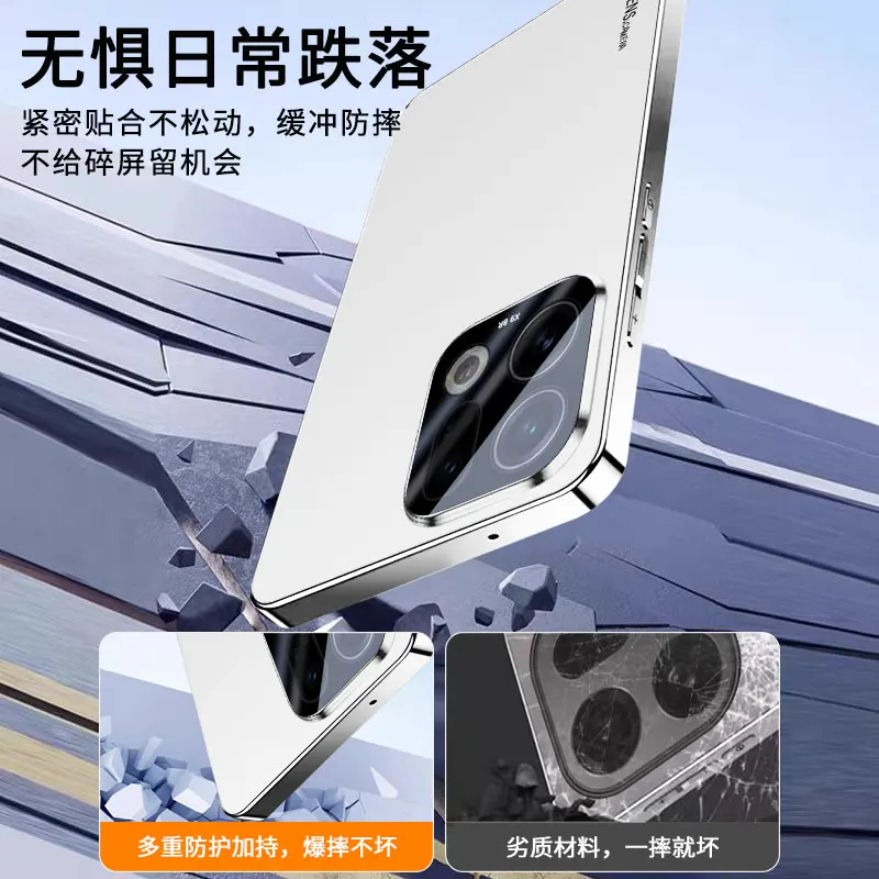 Luxury Plating Acrylic Camera Protection Case – Full Coverage Back Cover & Bumper Shell
