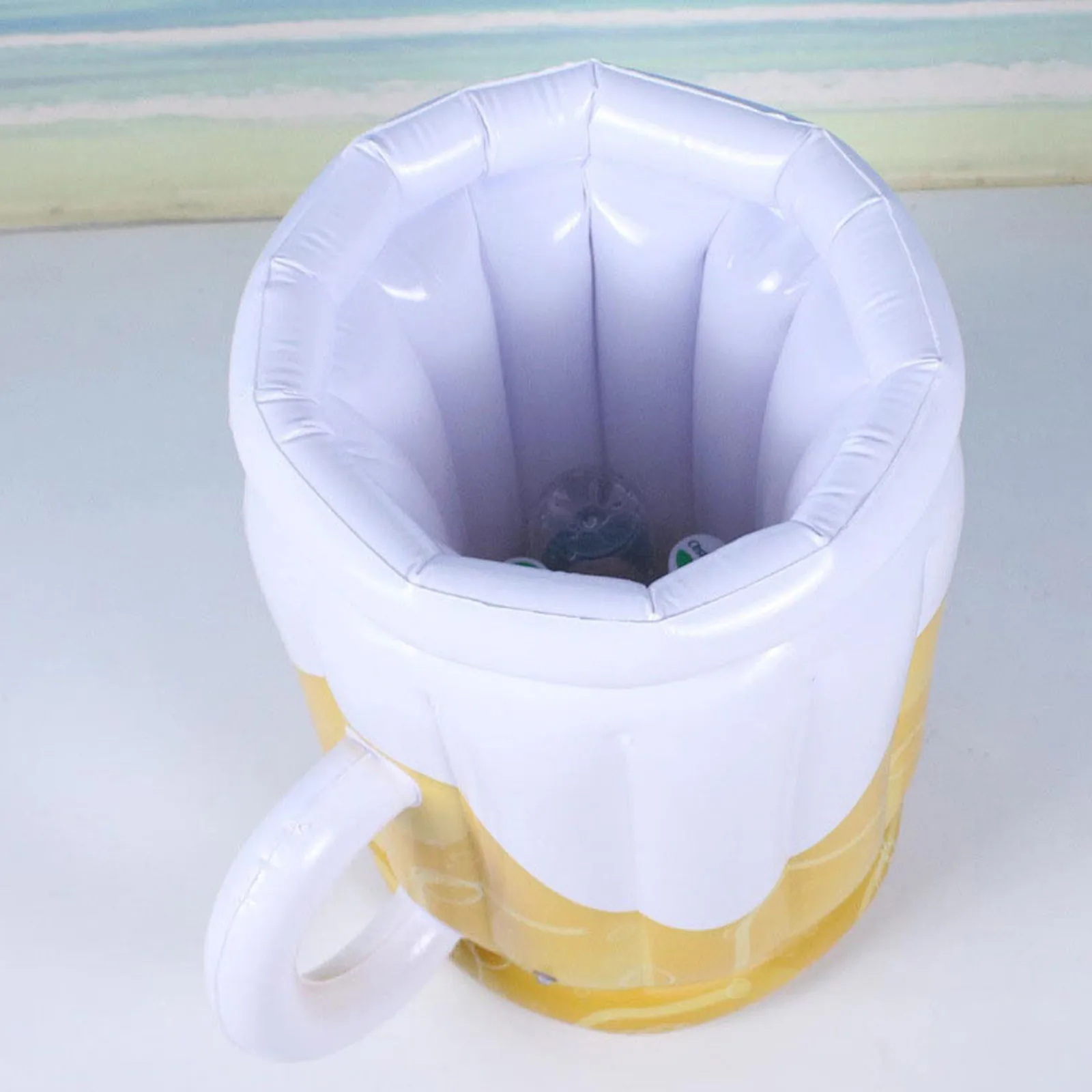 Inflatable Ice Bucket Pvc Beer Drink cold Mugs Coolers Summer Beach Water Waterproof Drinking Cup Home Bar Party Cold Mugs ice bucket