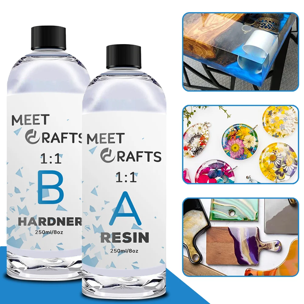 500ML11ABHighDefinitionEpoxyResinKitAdhesiveHardenerEternal