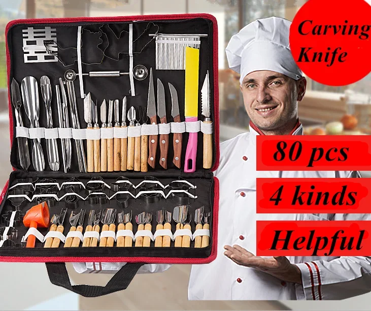 80 pcs Culinary chef Carving carving tool fruit vegetable
