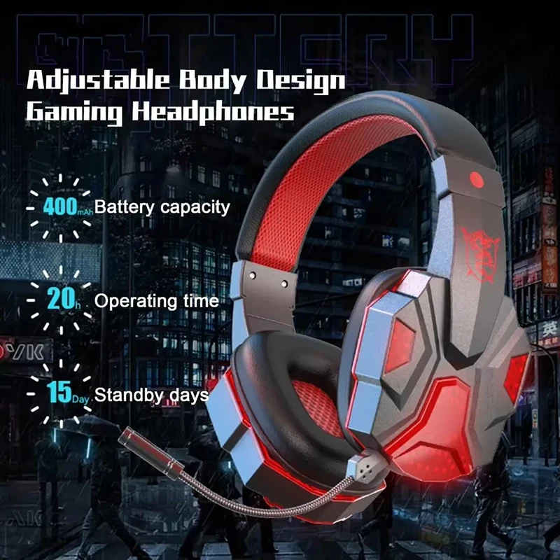 Gaming Headset Mit Mikrofon Für Pc Kabelgebunden Stereo Sound_voghion.com