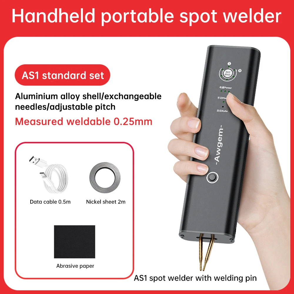 Handheld Battery Spot Welder 11 Gear Adjustable Automatic And Manual Modes Battery Welder For 18650 Battery Welding Nickel Sheet - 1420