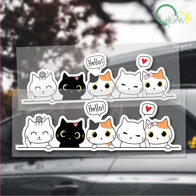 Giochi Per Gatti Adesivo Vinile Decalcomania Gatto Grasso Carino - Per Auto, Finestre, Pareti, Marca Oracal, Fatto In USA Adesivo Vinile Gatto Grasso - Foto 3