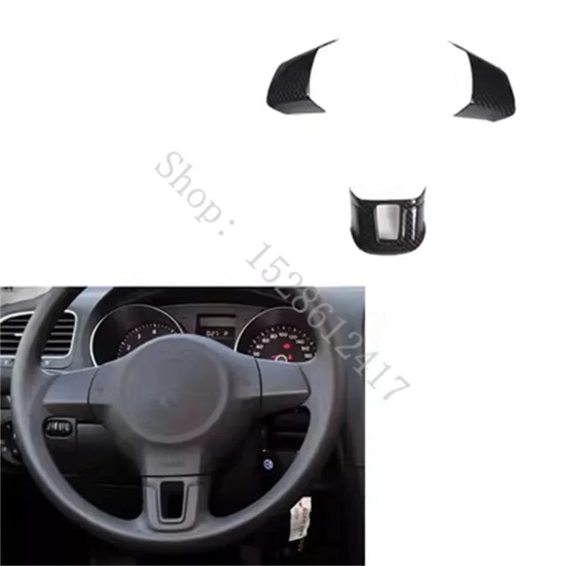 

For Volkswagen Golf 6 MK6 2010 2011-2013 car Accessories ABS carbon fiber pattern interior decoration Trim