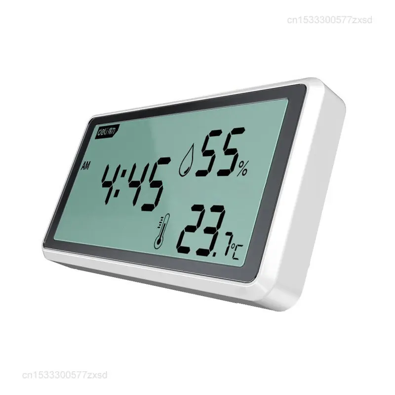 High-Precision LCD Weather Station with Thermometer, Hygrometer, Clock, and Timer