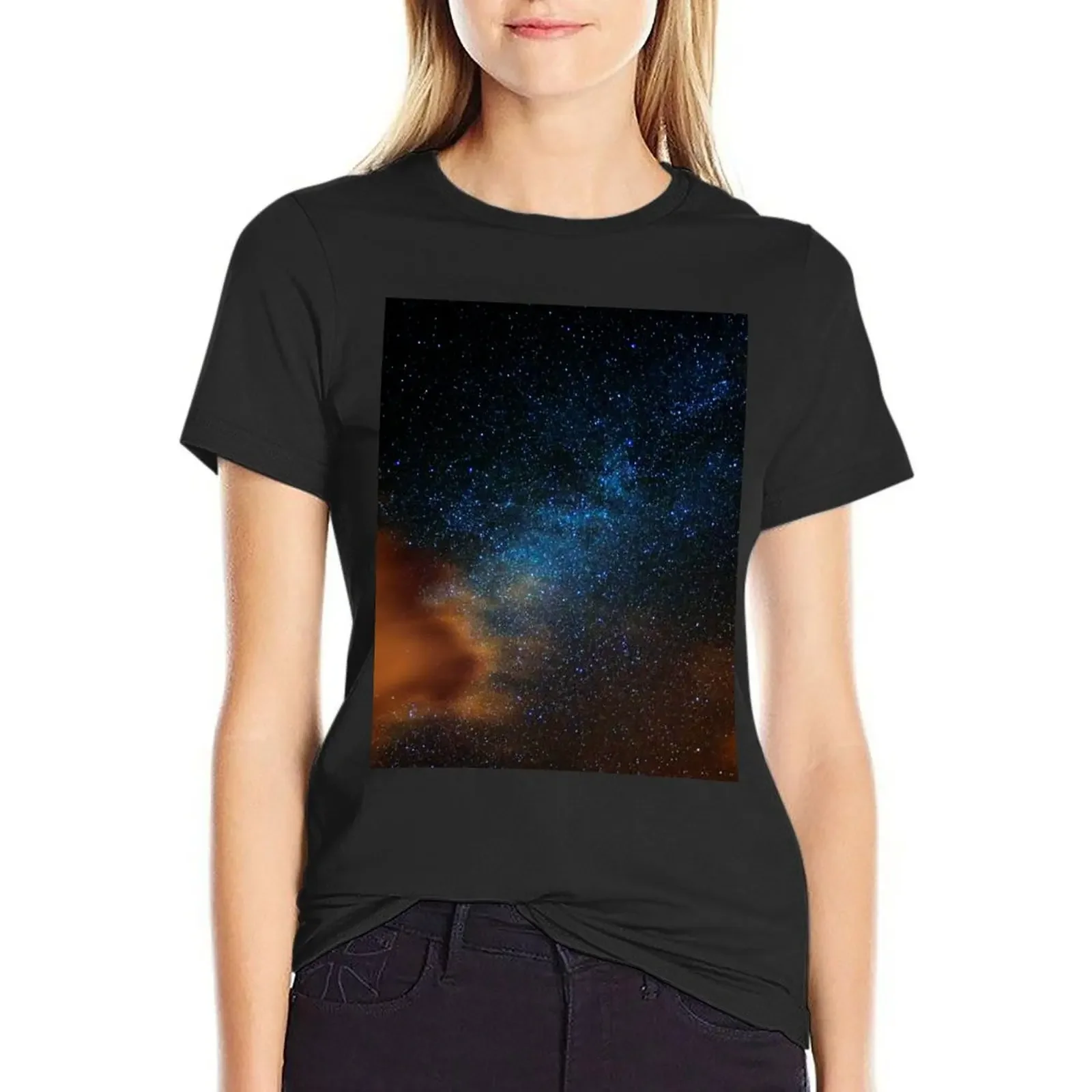 

A Welsh Milky Way T-shirt kawaii clothes cute tops Short sleeve tee t-shirt dress for Women plus size