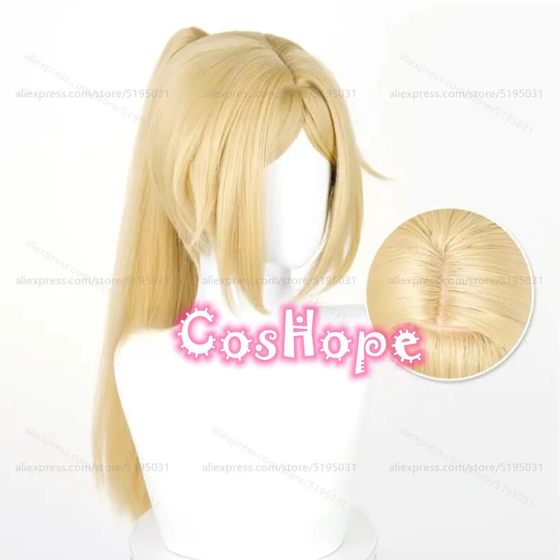 ZZZ Trigger Cosplay Wig with Ponytail Blonde Wig Cosplay Anime