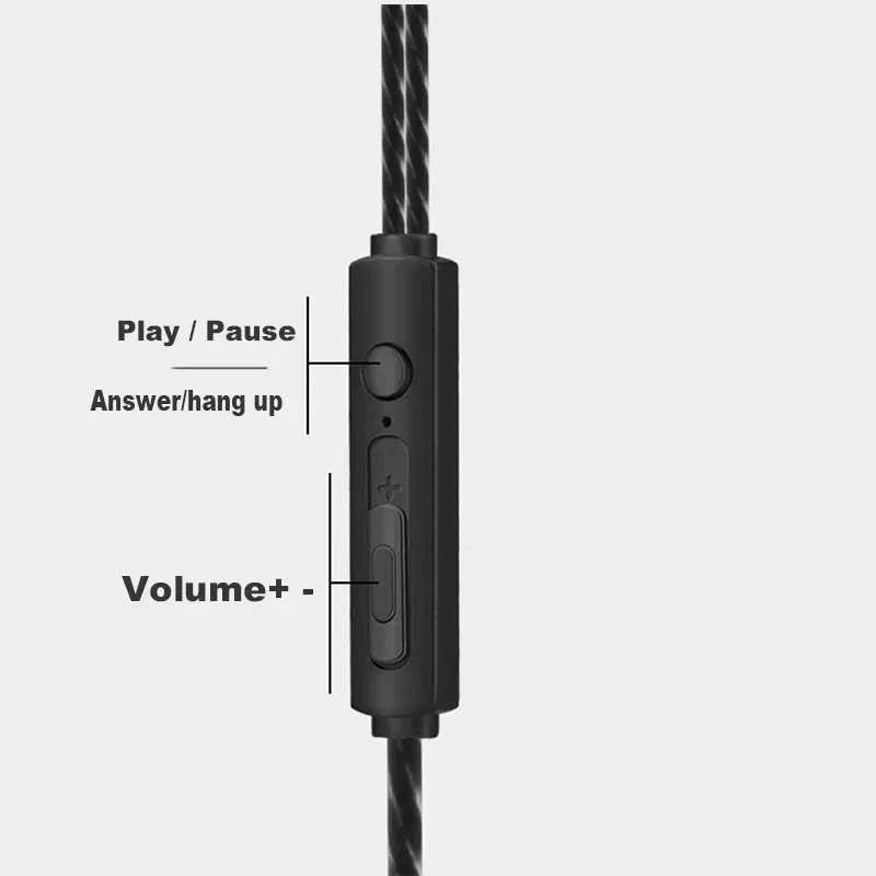 3.5mm Wired Earphone In Ear Headset HIFI Heavy Bass Earbuds Monitor Sports Headset Stereo Music Gaming Headphone with Microphone 2
