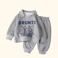 Children Clothes Sets Autumn Winter Polo Sweatshirt+Pants Sport Suits for Kids Boys Girls Warm Tracksuits Kids Clothing 1