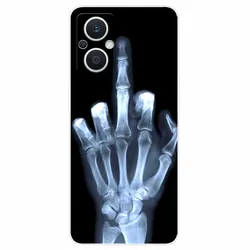 Clear Silicone Soft Case with Landscape Cat Print Design, Slim Protective Cover for Reno 8 Lite (20)