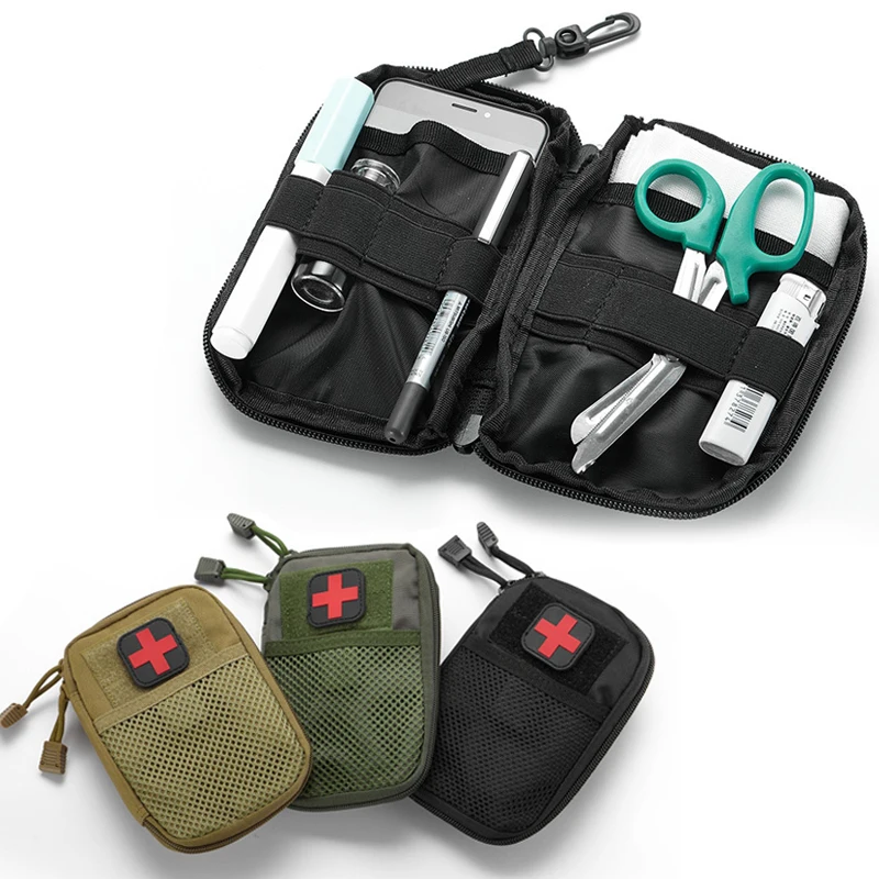 

Tactical First Aid Pouch, Molle EMT Pouches Rip-Away Military IFAK Medical Bag Outdoor Emergency Survival Kit Quick Release