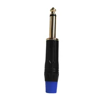 4/10/20pcs 6.3MM MONO PLUG Gold RCA Plugs - Coaxial AV Audio Video Solder Connectors for Speaker Amplifier PC 5