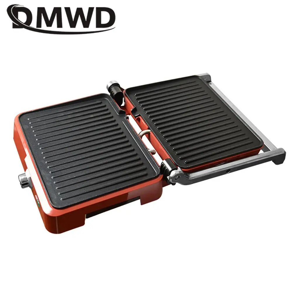 DMWD 1800W Electric Grill Multifunction Barbecue Machine Double-sided Heating Frying Pan Meat Roaster Steak Maker BBQ Tool 220V 3