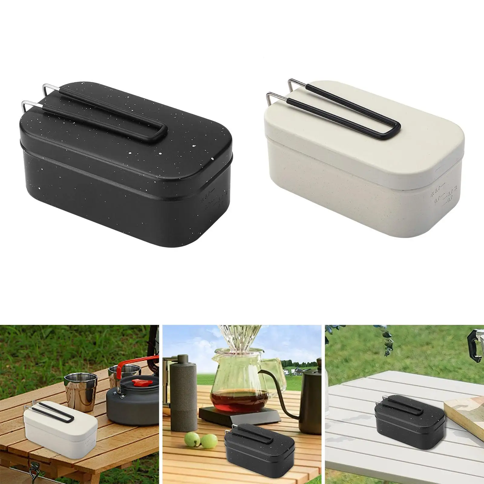 Lunch Box Lightweight Portable Bento Box for Camping Travel Backpacking