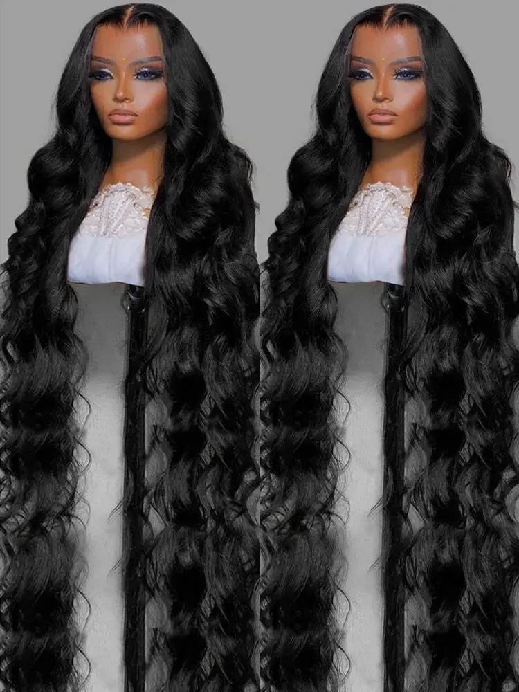 

13x4 Lace Frontal Wig 360 Full Lace Wigs For Women Pre Plucked 40 Inch Body Wave Hd Lace Wig 13x6 Human Hair Wigs Brazilian