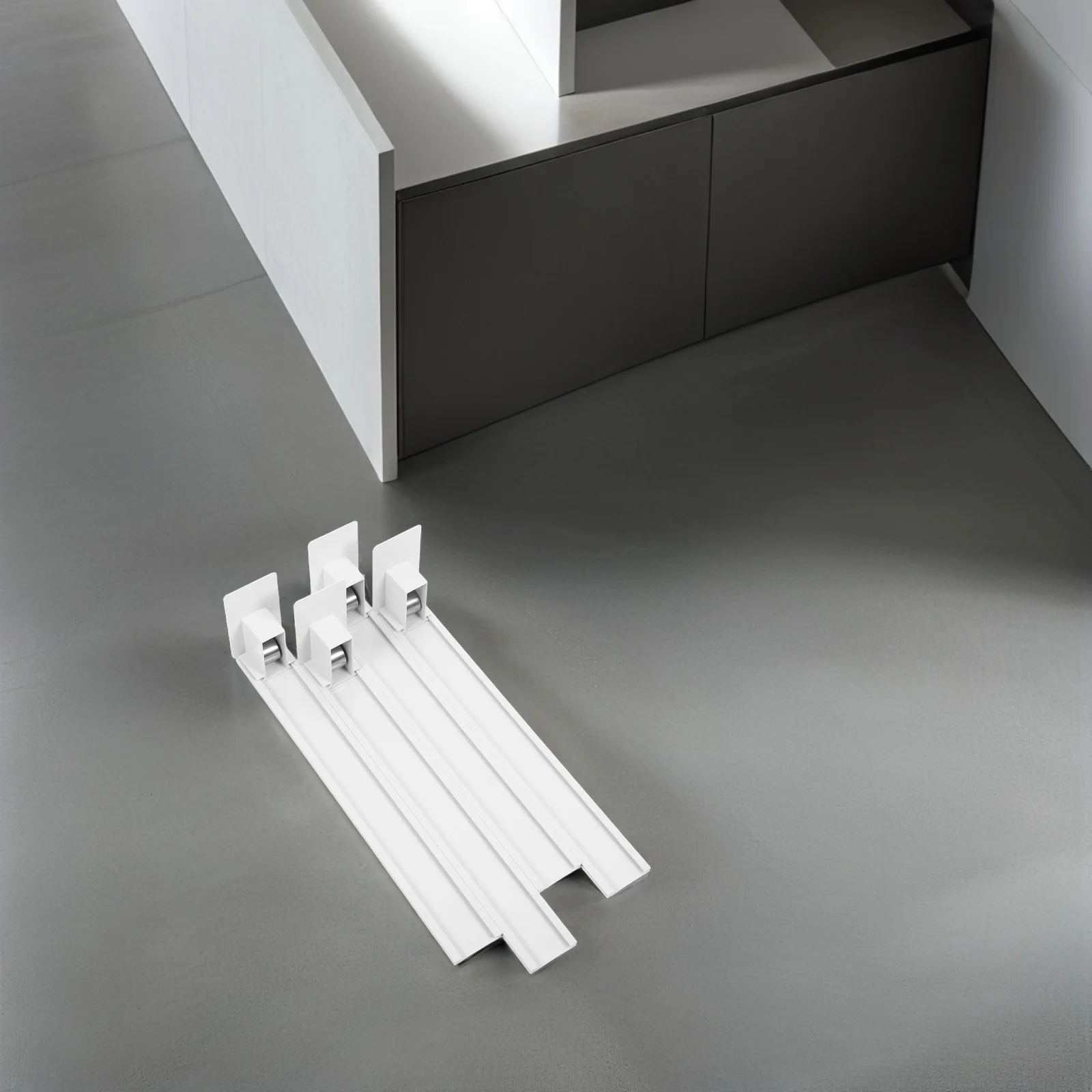 4 Pcs 선반 푸셔 자동 글라이드 음료 디스펜서 스프링 장착 음료 홀더 상품 애완 동물 푸시 장치 플라스틱 주최자