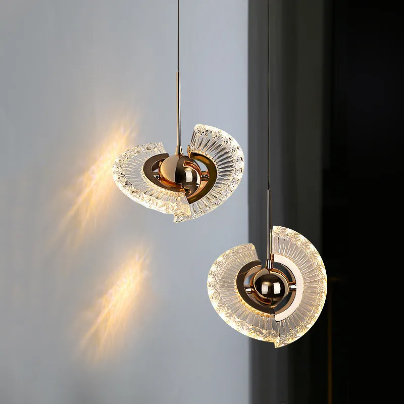 

Nordic Led Acrylic Pendant Light Rotatable Led Round Lights Home Indoor Lighting Living Room Art Decorative