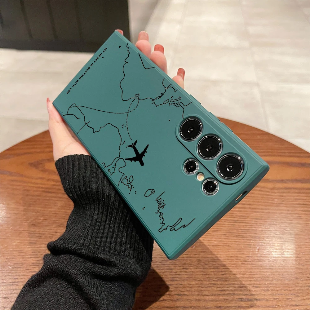Airplane Route Design Phone Case