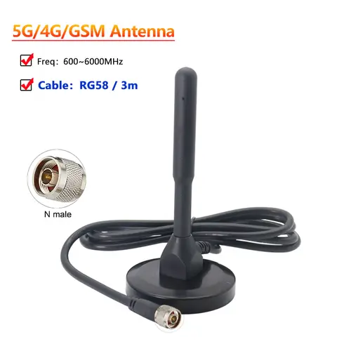 5G 4G LTE 3G GSM High Gain 12dbi Omni WiFi 600~6000Mhz Waterproof Router Antenna For Signal Boost SMA TS9 N TNC BNC Male - Image 11