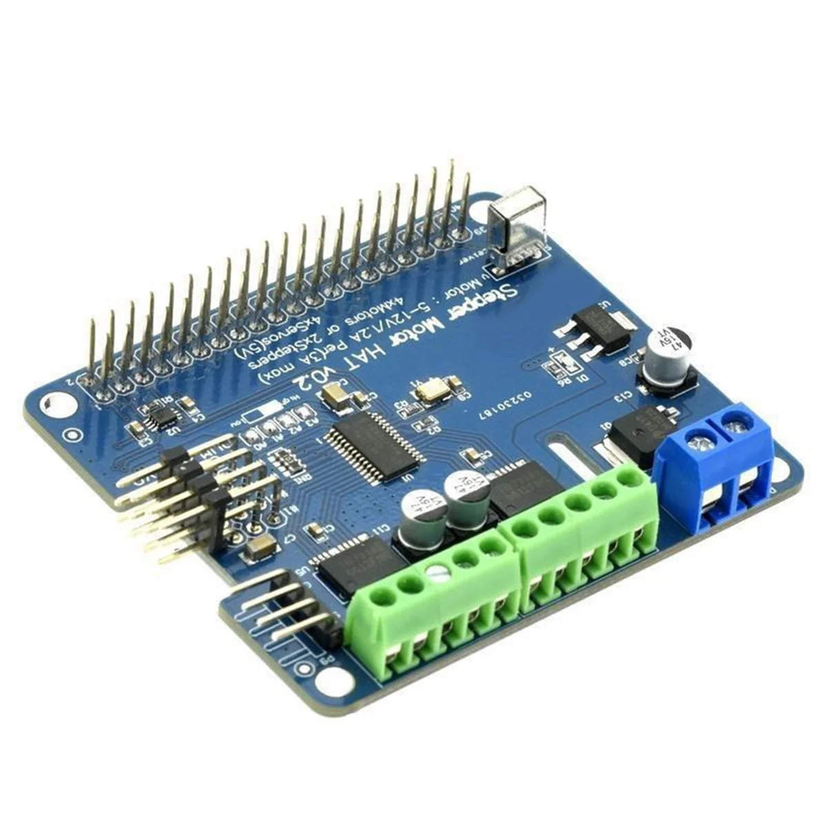 Hot sale Stepper Motor HAT V0.2+Robot Expansion Board Stepper/Motor/Servo for 3B/3B+
