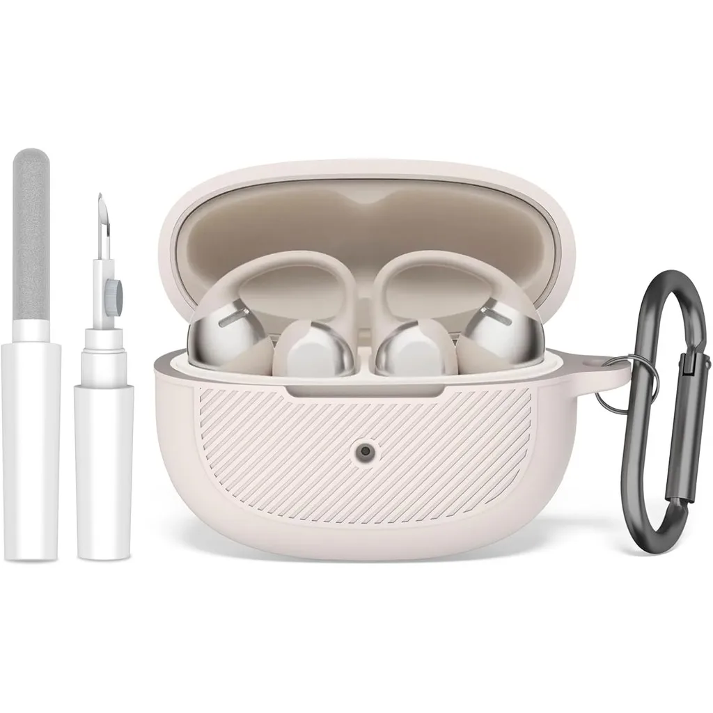 Hülle Für SHOKZ OpenDots ONE Drahtlose Kopfhörer,daunke TPU Schutzabdeckung,Mit Schnur, Vollständiger Schutz,Transparent