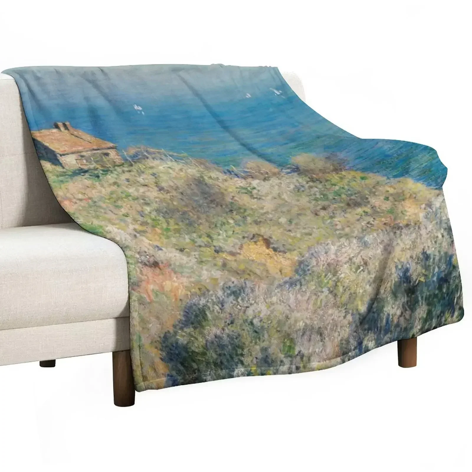 

New Claude Monet - La maison du pecheur, Varengeville Throw Blanket Luxury Thicken halloween Plush Bed Fashionable Blankets