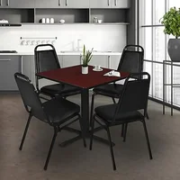 48" Square Melamine Dining Table X-Base Restaurants and Cafes 2