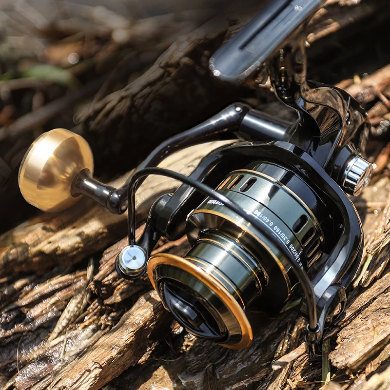 All-Metal Spinning Fishing Reel Fixed Spool Reel Fishing Tackle (he-4000), Size: As Shown, Other