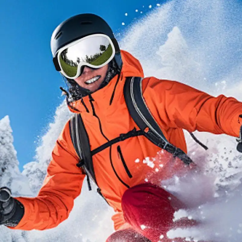 Women Men Ski Goggles Winter Snow Ski Anti-Fogging Goggles Over Glasses Cold Weather Eye Protection Outdoor Sports Adult Youth 3