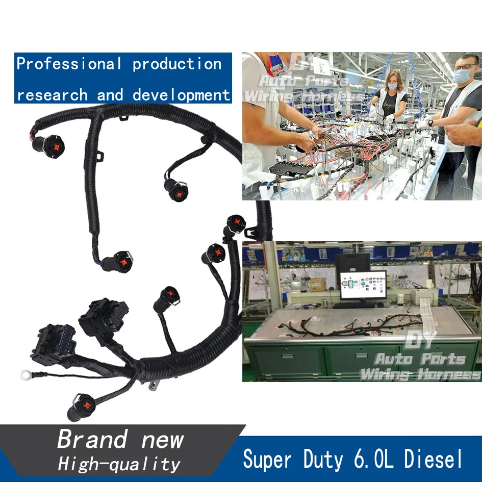 Powerstroke FICM Fuel Injector Wiring Harness 5C3Z9D930A Fits Ford Super Duty 6.0L 04-07 Diesel engineReplaces Part 5C3Z-9D930-A