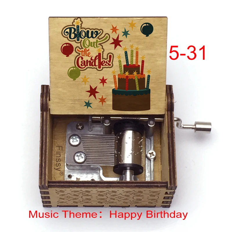 happy Birthday Music Box Qute Music Box Style kids boys girl daughter sons Birthday Gift Home Decor large stock