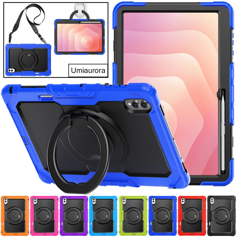 Enhanced Full Body Rugged Tablet Case with Pull Ring Stand and Shockproof Protection