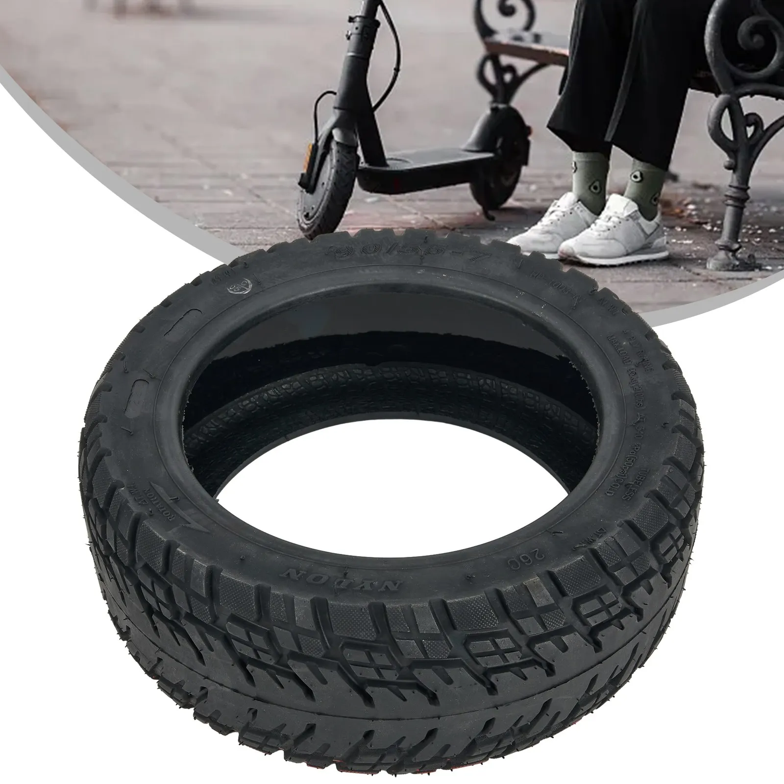 

E-Scooter Replacement Parts Hot Sale Tubeless Tyre 90/55-7 Black 11 Inch Built-in Live Glue For Segway GT1 GT2