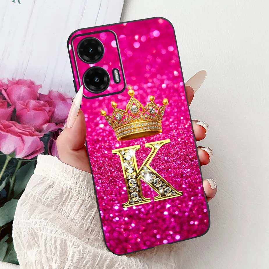 Luxury Crown Letters Soft TPU Phone Case Cover