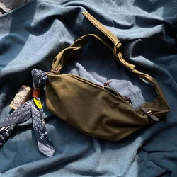 KAPITAL Bags Spring Retro Old Wanderer Canvas Men Women Couple Large Kapital Messenger Bag
