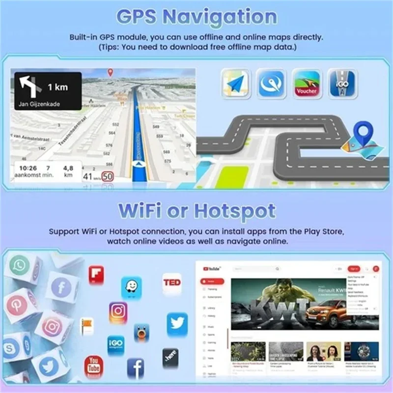 8inch Android Car Stereo Radio GPS Navigation System