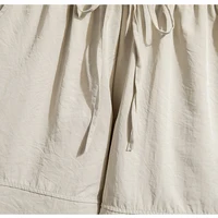 Plus Size Summer Shorts For Women 2025 Summer Ice Silk Drawstring Large Size Loose Shorts Women Korean Streetwear Shorts Female - Image 6