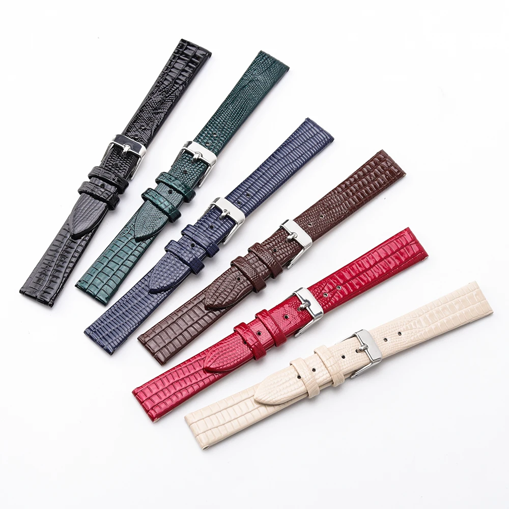 Luxurious Genuine Leather Textured Watch Band Belt